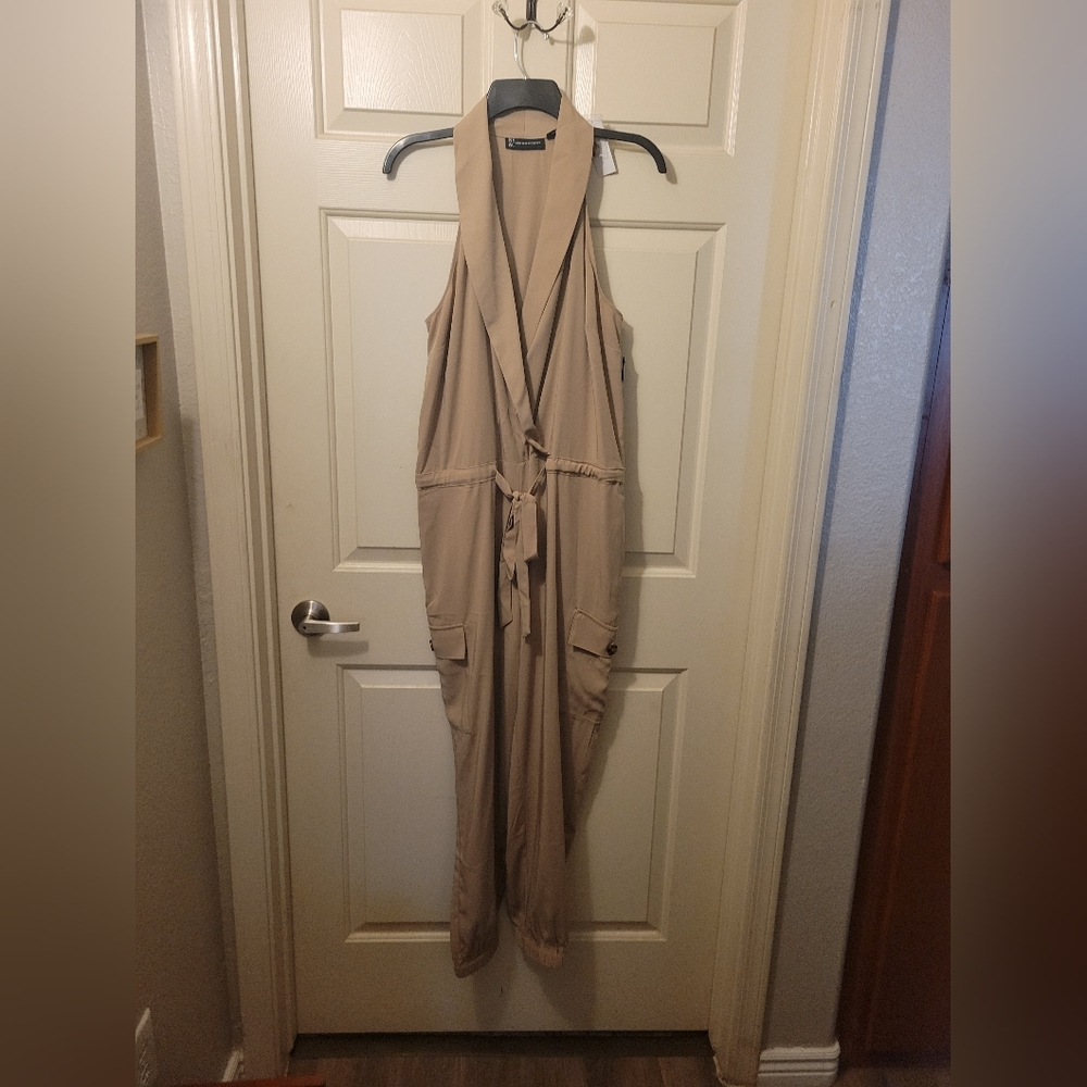 Sleeveless Collared Jumpsuit